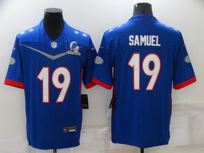 Men's San Francisco 49ers Deebo Samuel #19 Blue ALL STAR Jersey